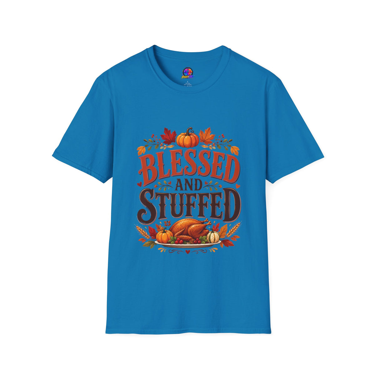 Thanksgiving T-Shirt Blessed and Stuffed Thanksgiving T-Shirt
