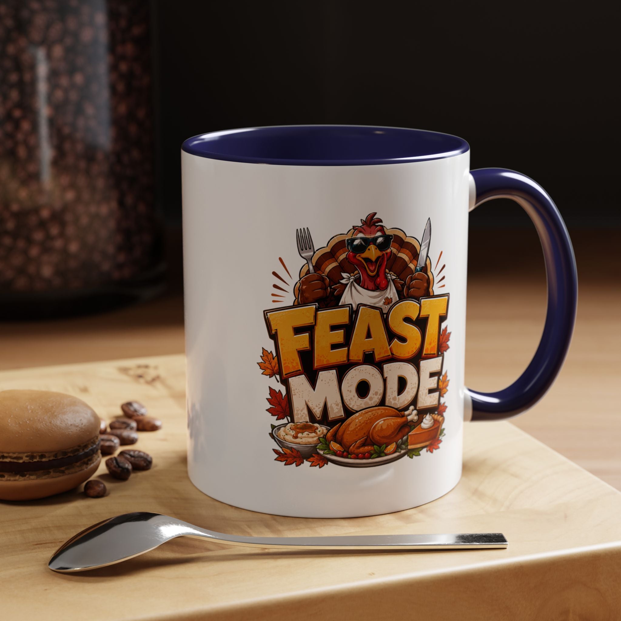 Thanksgiving Mug Feast Mode Coffee Mug — Thanksgiving Turkey Holiday Mug