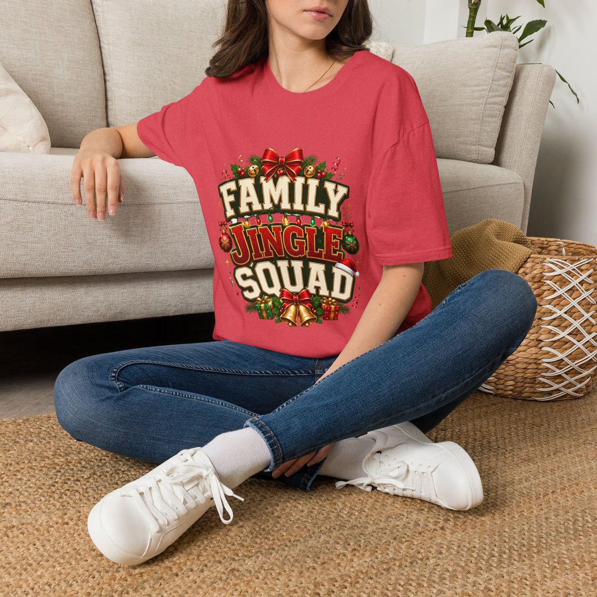 Family Jingle Squad Christmas T-Shirt — Festive Holiday Tee