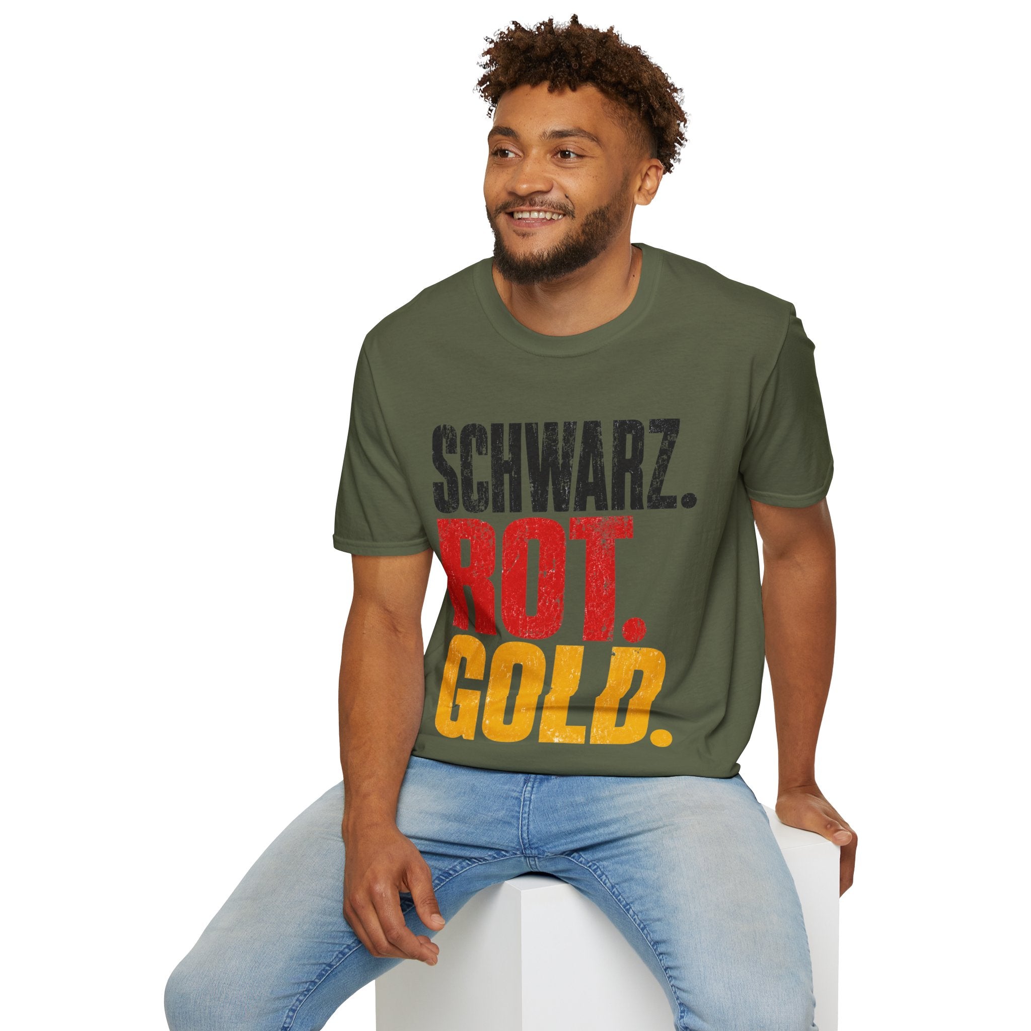 Germany Schwarz Rot Gold T-Shirt — German Flag Pride Graphic Tee