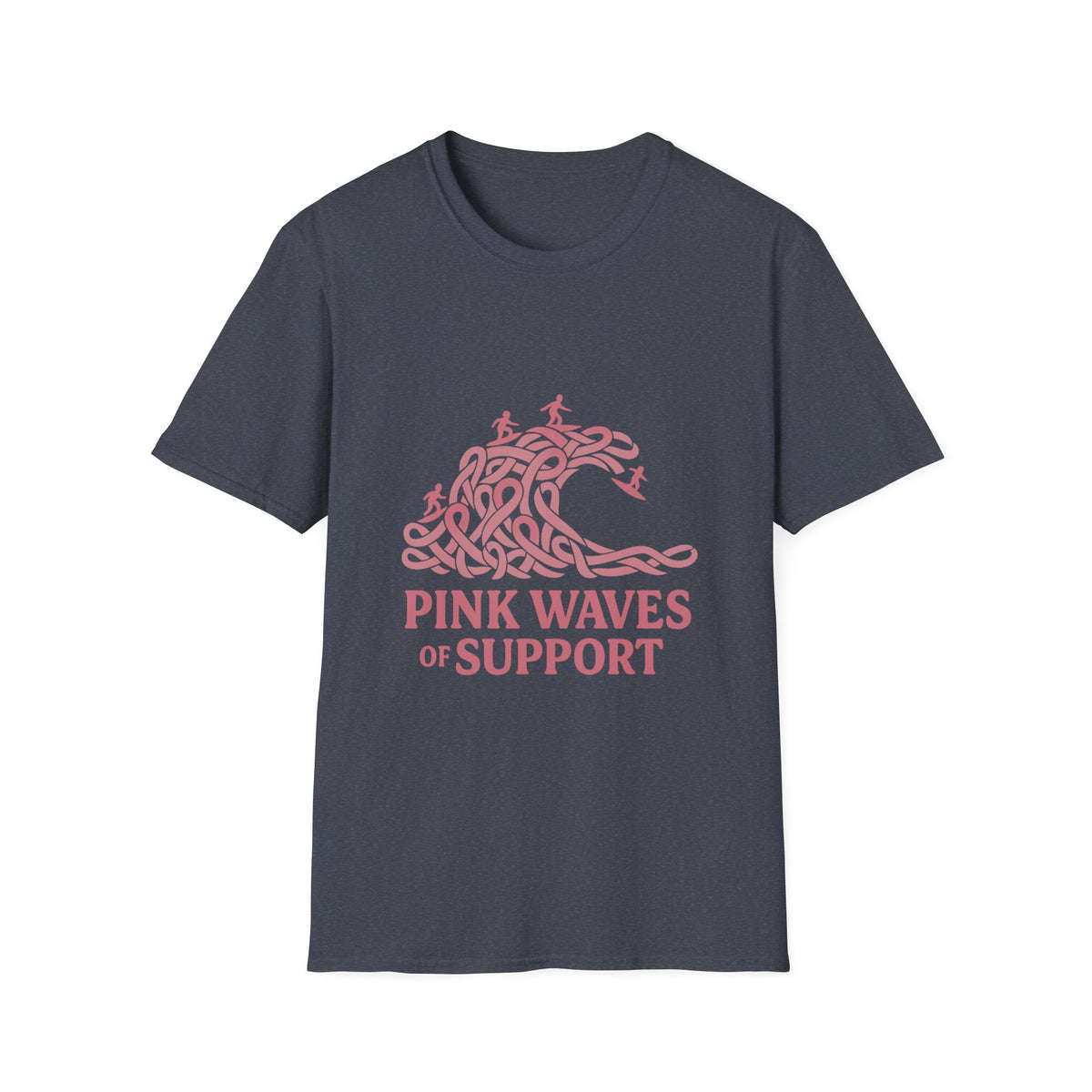Pink Waves of Support T-Shirt — Breast Cancer Awareness Pink Wave Tee - Trending Now - October 2026