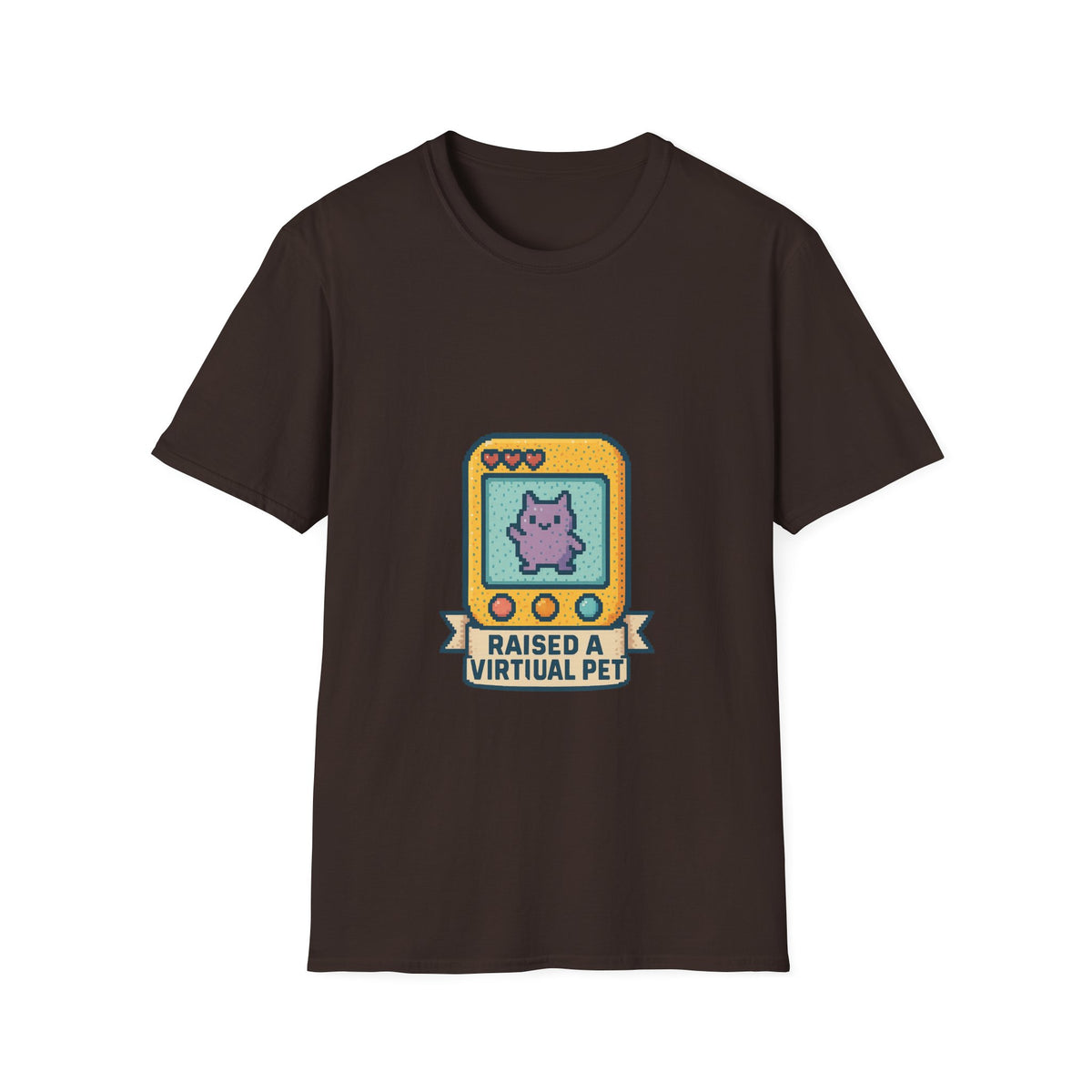 Raised a Virtual Pet T-Shirt — Retro Tamagotchi Gaming Tee - Trending Now - October 2026