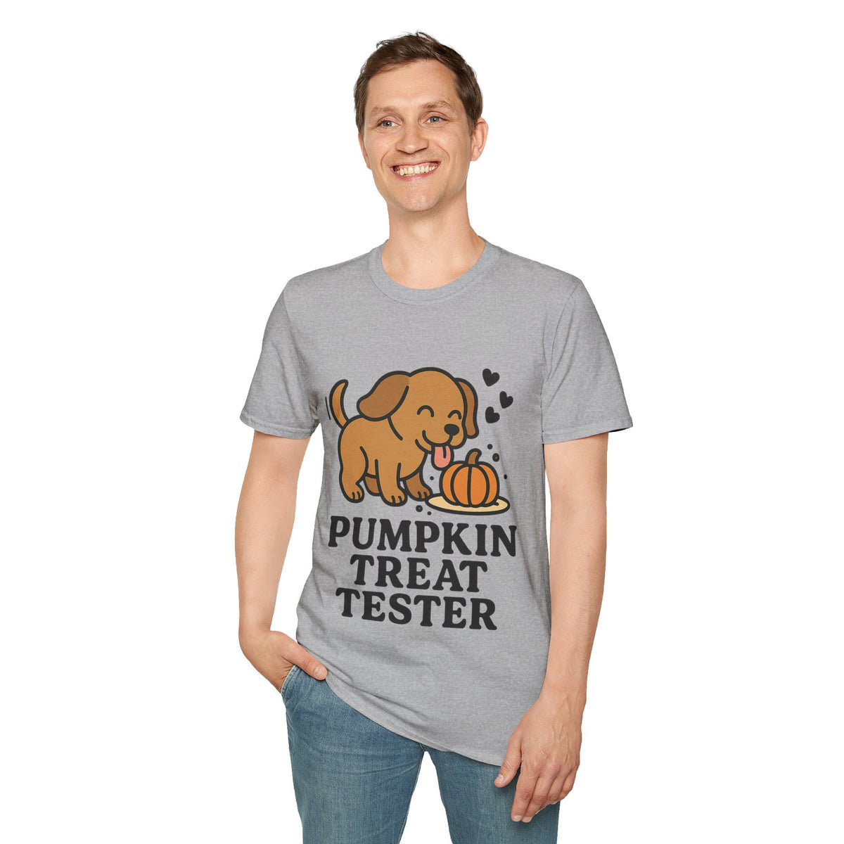 Pumpkin Treat Tester Cute Dog Graphic Tee, Funny Autumn Season Puppy T-Shirt - Trending Now - September 2026