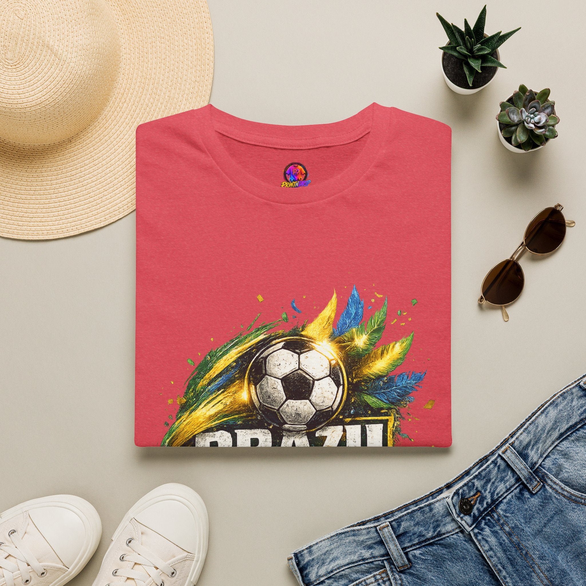Brazil Samba Football T‑Shirt