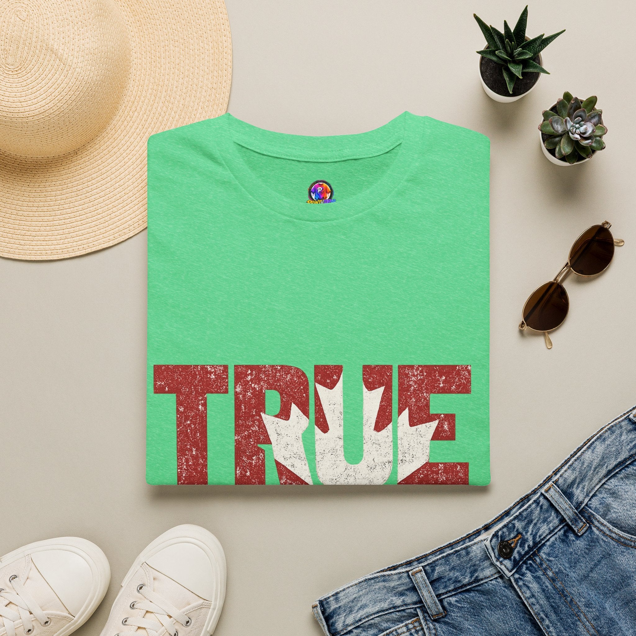 Canada True North Football T-Shirt — Vintage Canadian Leafs Sports Tee