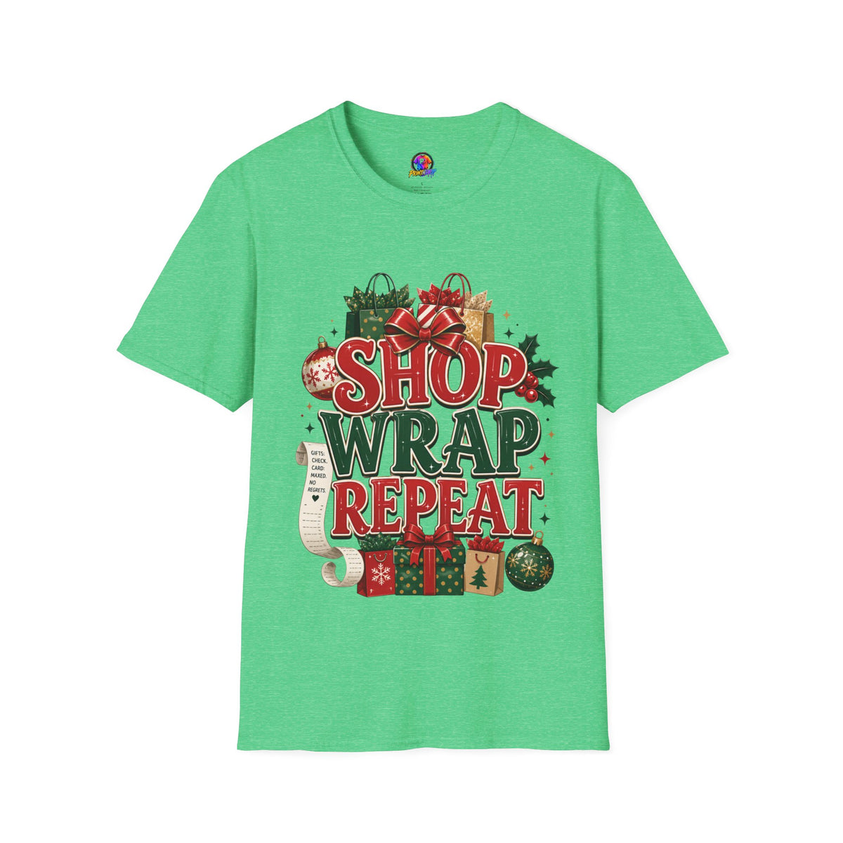 Christmas 'Shop Wrap Repeat' T-Shirt