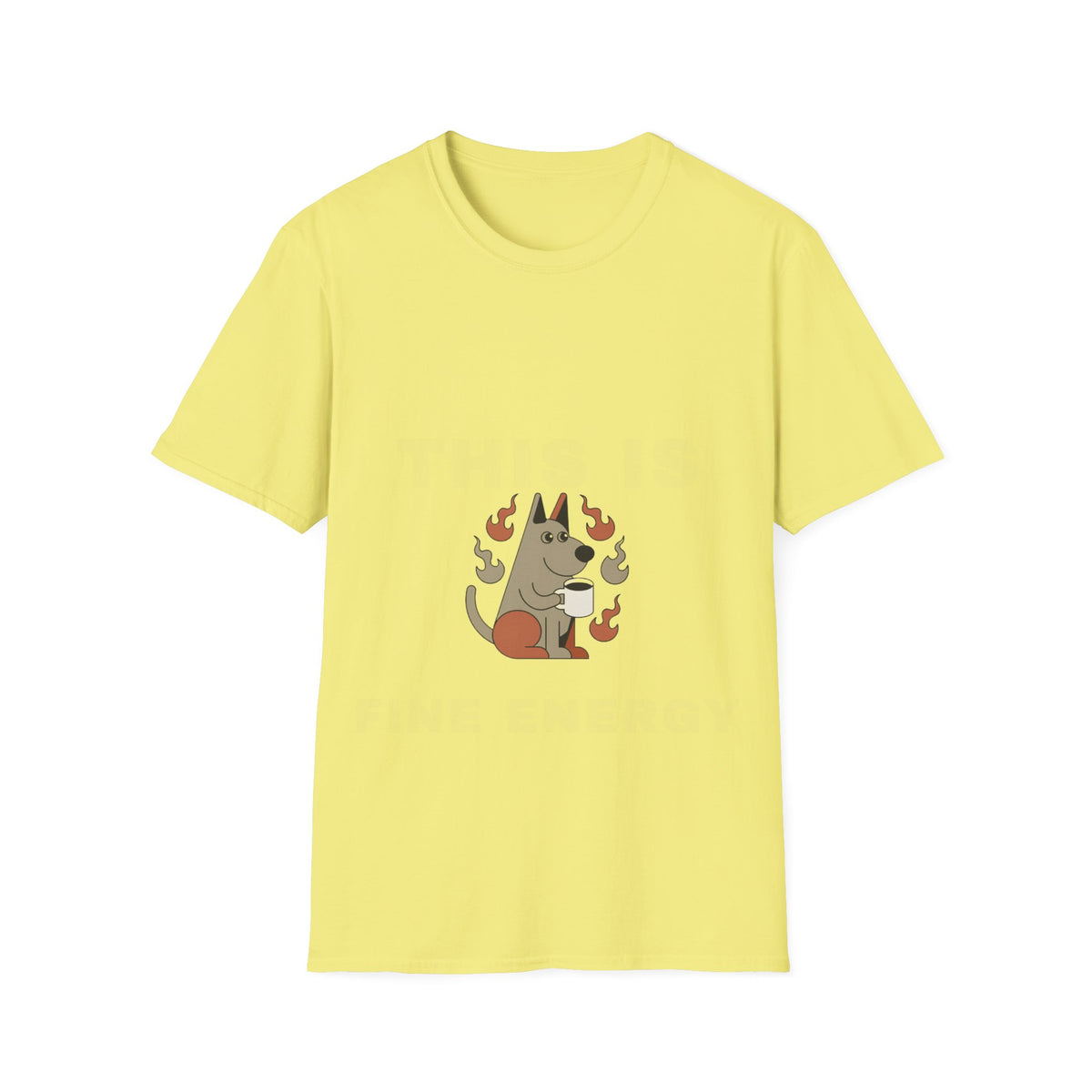 Peeking Dog T-Shirt – Cute Pup Surrounded by Flames Graphic Tee - Trending Now - September 2026