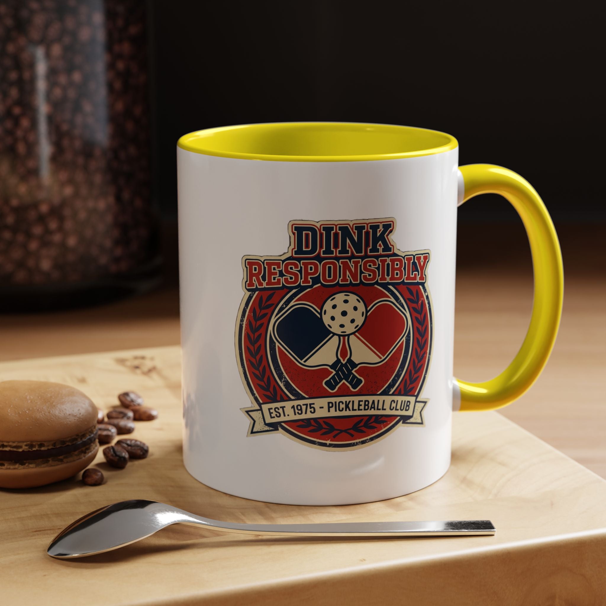 Funny Pickleball Coffee Mug - "Dink Responsibly" Accent Mug
