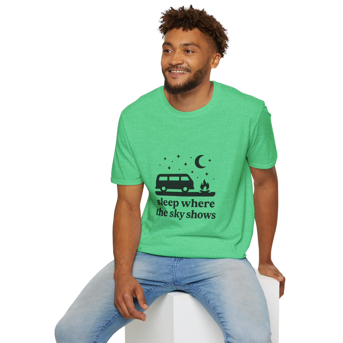 Retro Camper Night Sky T-Shirt - Trending Now - August 2026