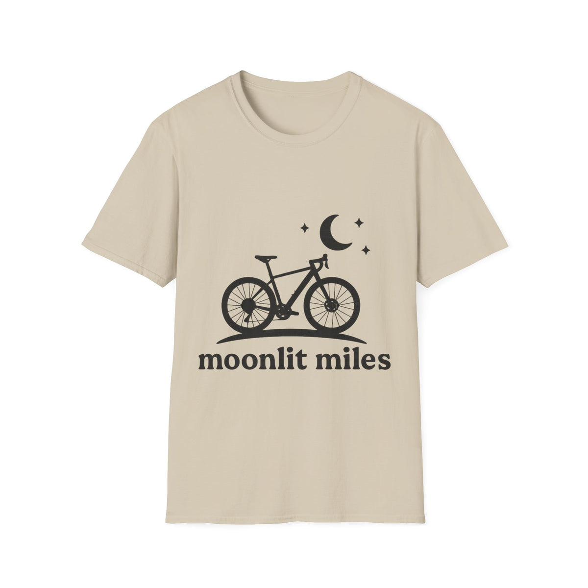 "Moonlit Miles" Celestial Cycling Tee | Night Rider Bike Graphic T-Shirt - Trending Now - September 2026