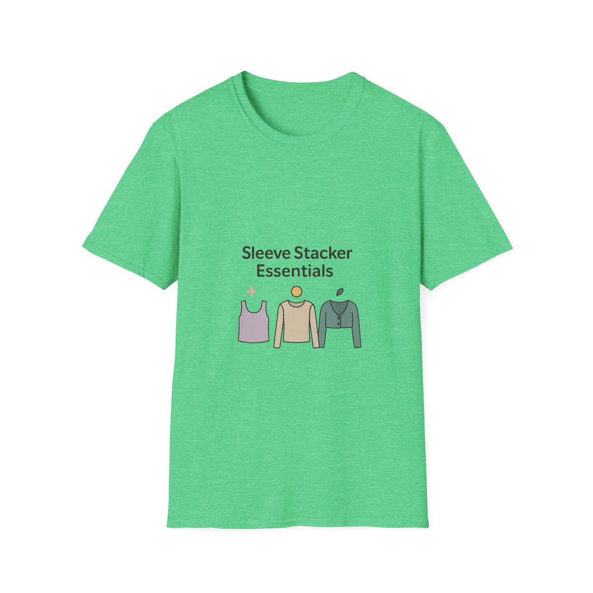 Sleeve Stacker Essentials T-Shirt — Minimalist Layering Outfit Graphic Tee - Trending Now - October 2026