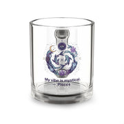 Pisces Zodiac Glass Mug — "My vibe is mystical" 10 oz