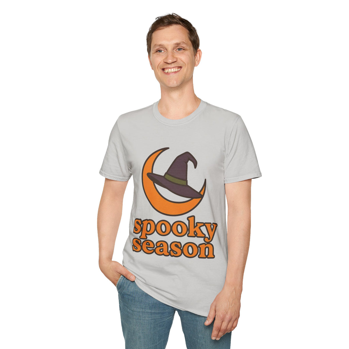 Spooky Season T-Shirt — Witch Hat & Moon Halloween Tee - Trending Now - August 2026
