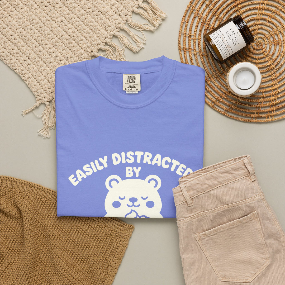 Easily Distracted by Thanksgiving Leftovers T-Shirt — Cute Turkey/Bear Holiday Tee - Trending Now - October 2026