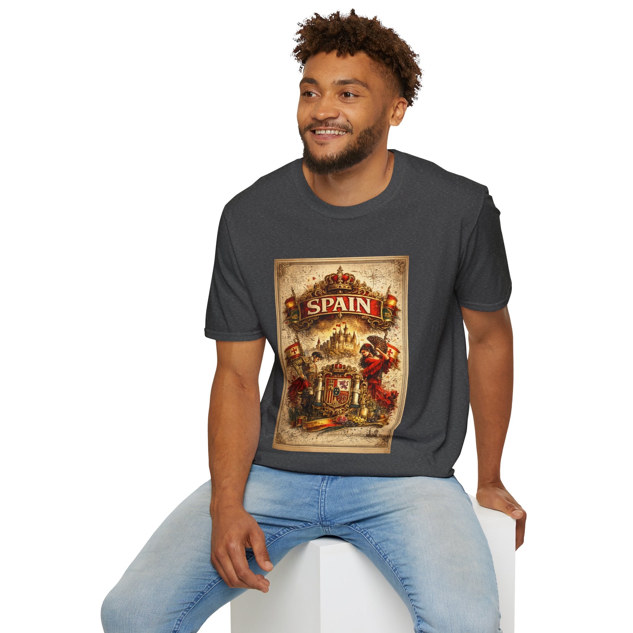 Spain Vintage Travel Graphic T‑Shirt — Retro Spanish Landmark Tee