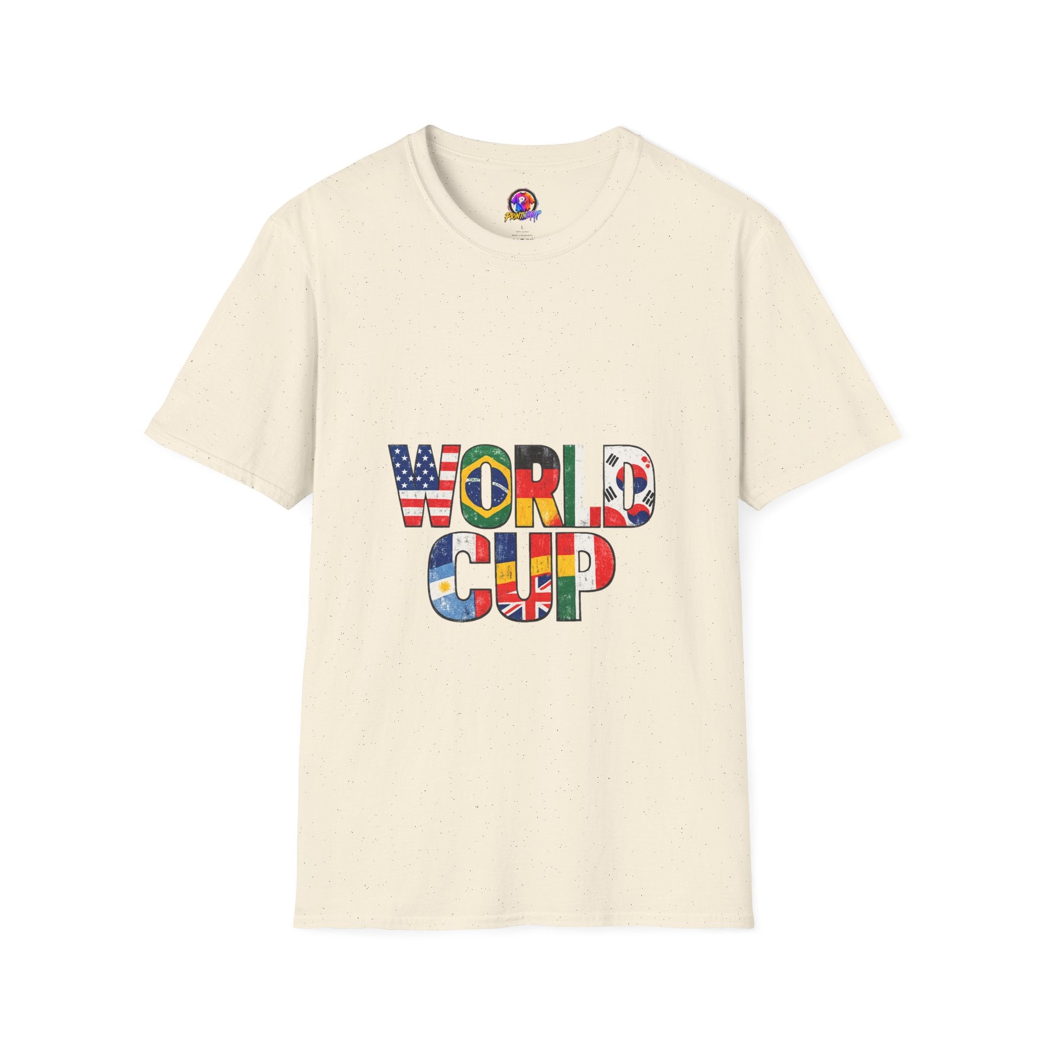 World Cup Flag Graphic T-Shirt — 'WORLD CUP' International Soccer Fans Tee