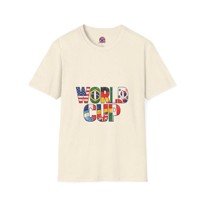 World Cup Flag Graphic T-Shirt — 'WORLD CUP' International Soccer Fans Tee