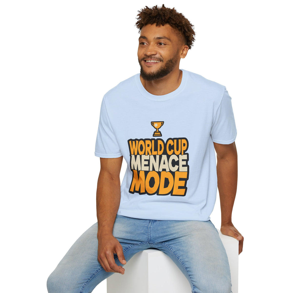 World Cup Menace Mode T-Shirt — Funny Soccer Fan Tee with Trophy Graphic - Trending Now - August 2026