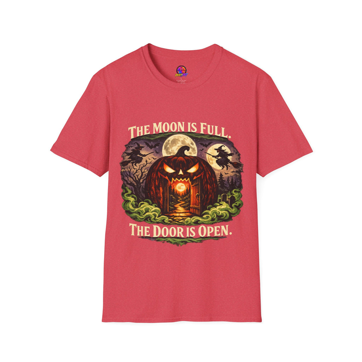 Halloween The Moon Is Full Unisex Softstyle T-Shirt