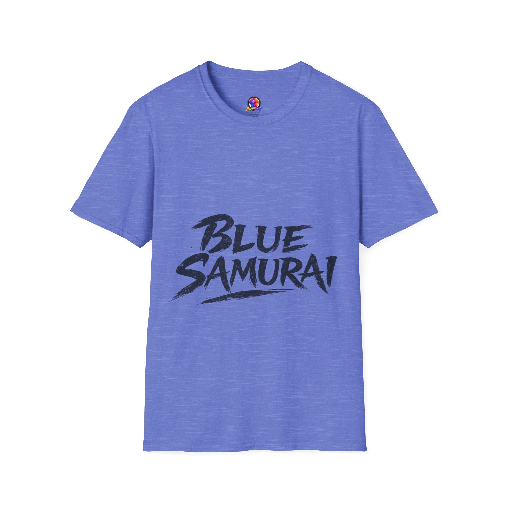 Japan Blue Samurai T-Shirt — Bold Brushstroke Graphic Tee