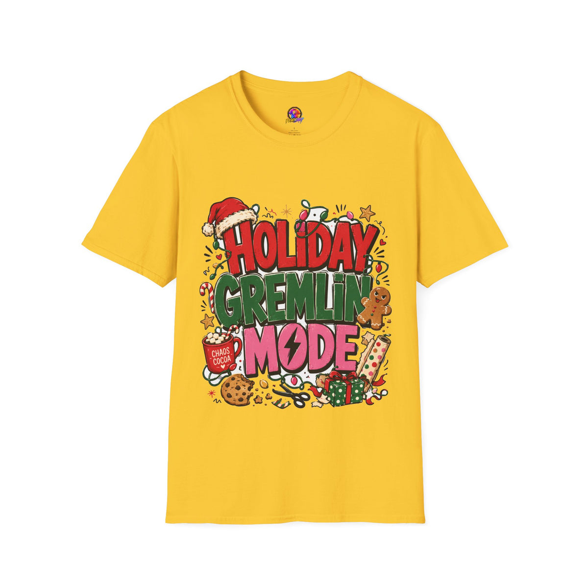 Holiday Gremlin Mode T-Shirt — Christmas Cute Festive Graphic Tee