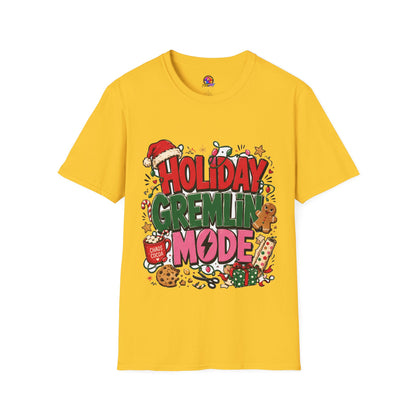Holiday Gremlin Mode T-Shirt — Christmas Cute Festive Graphic Tee
