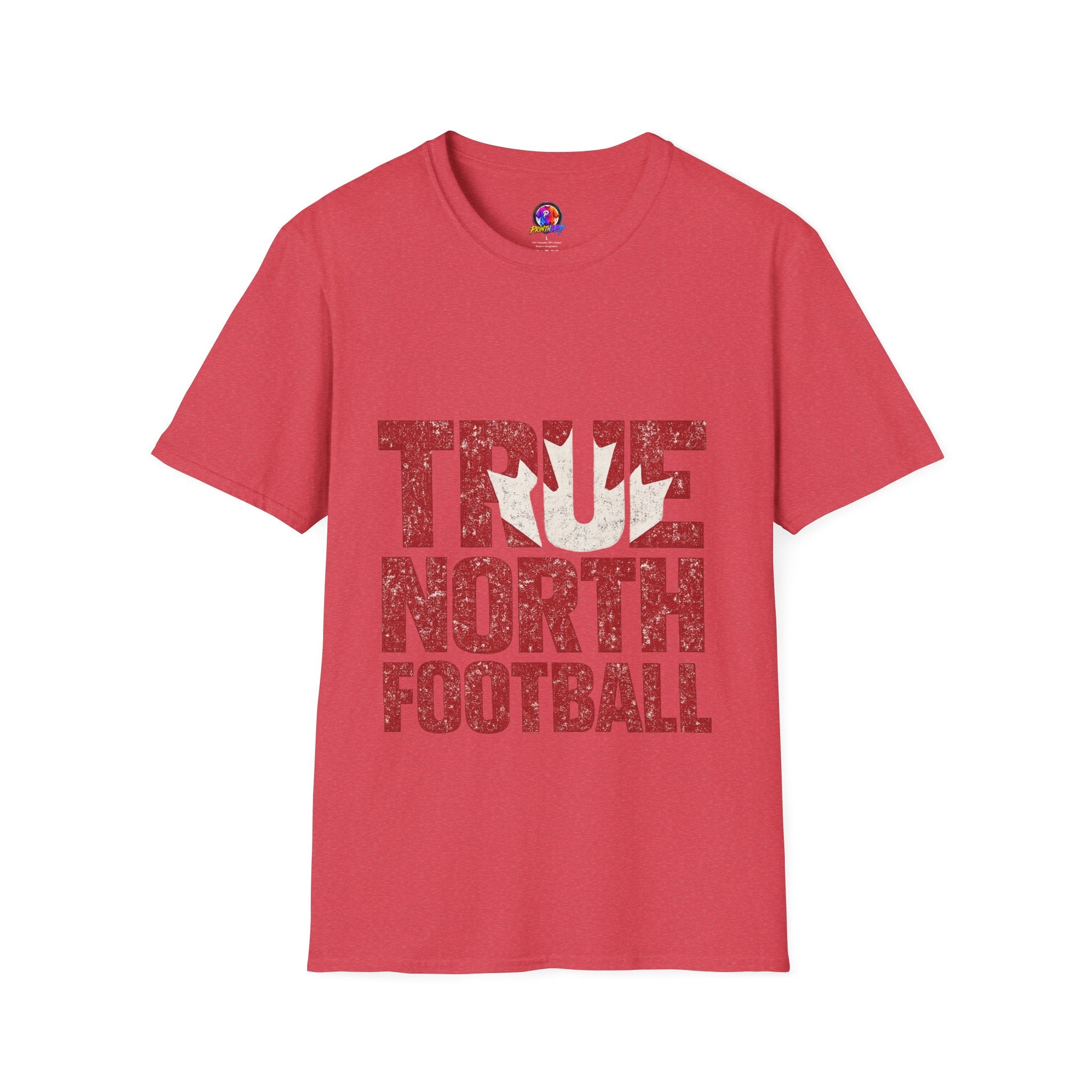 Canada True North Football T-Shirt — Vintage Canadian Leafs Sports Tee