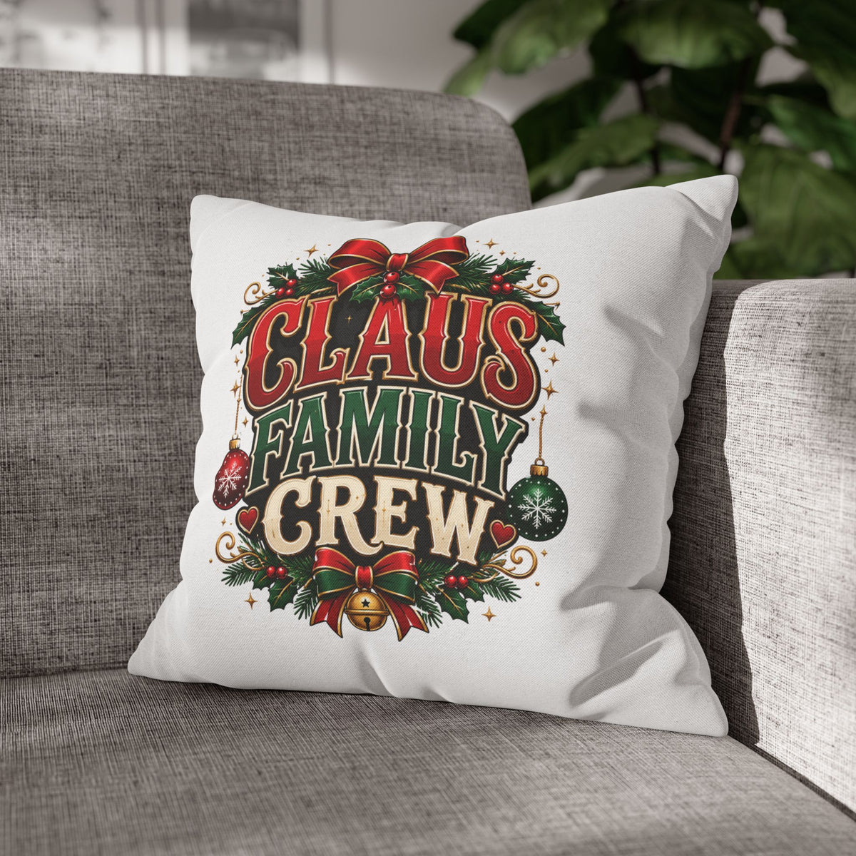 Christmas Claus Family Crew Christmas Pillowcase