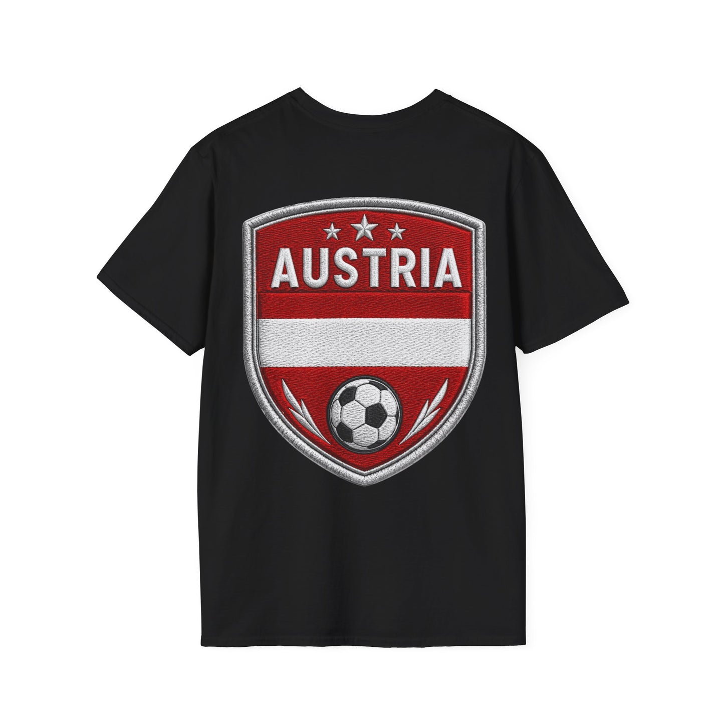 Austria  Alpine Charge Soccer T-Shirt — Mountain Football Graphic Tee -