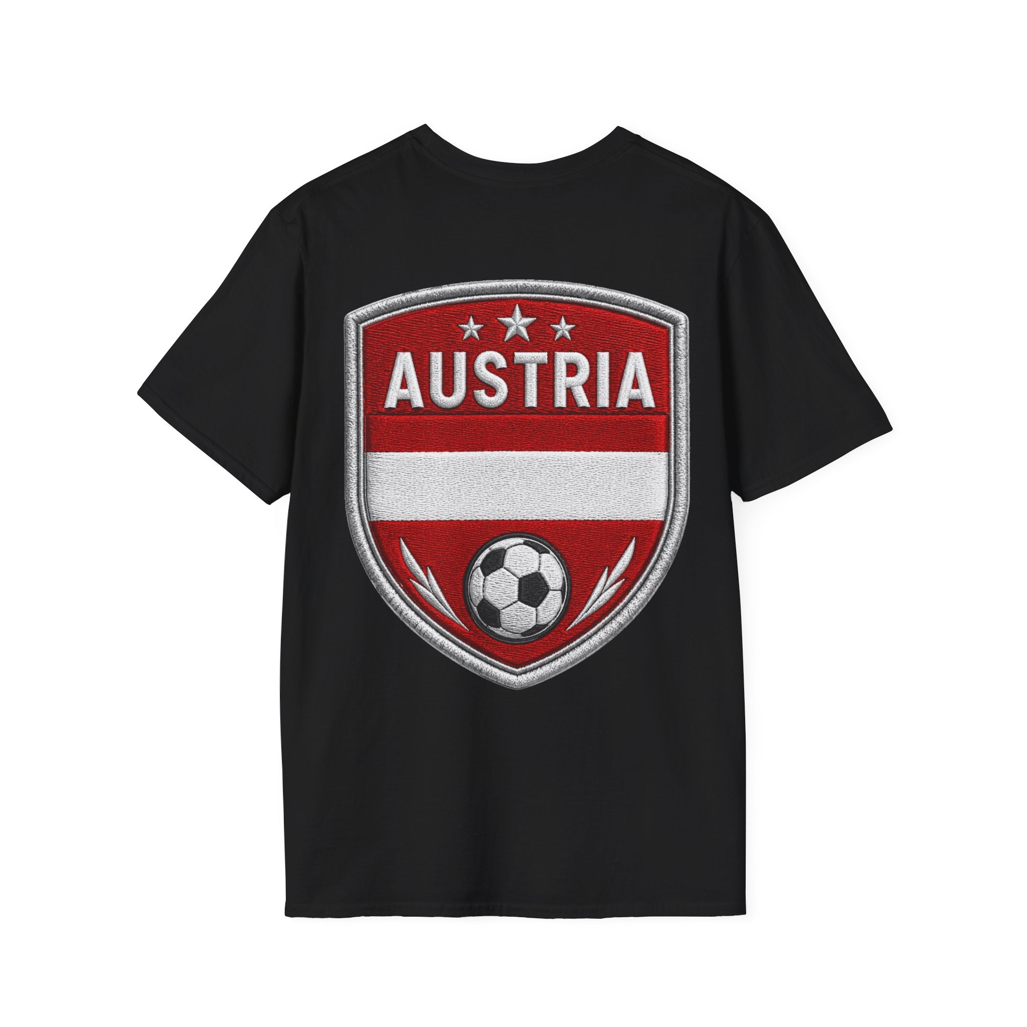 Austria  Alpine Charge Soccer T-Shirt — Mountain Football Graphic Tee -