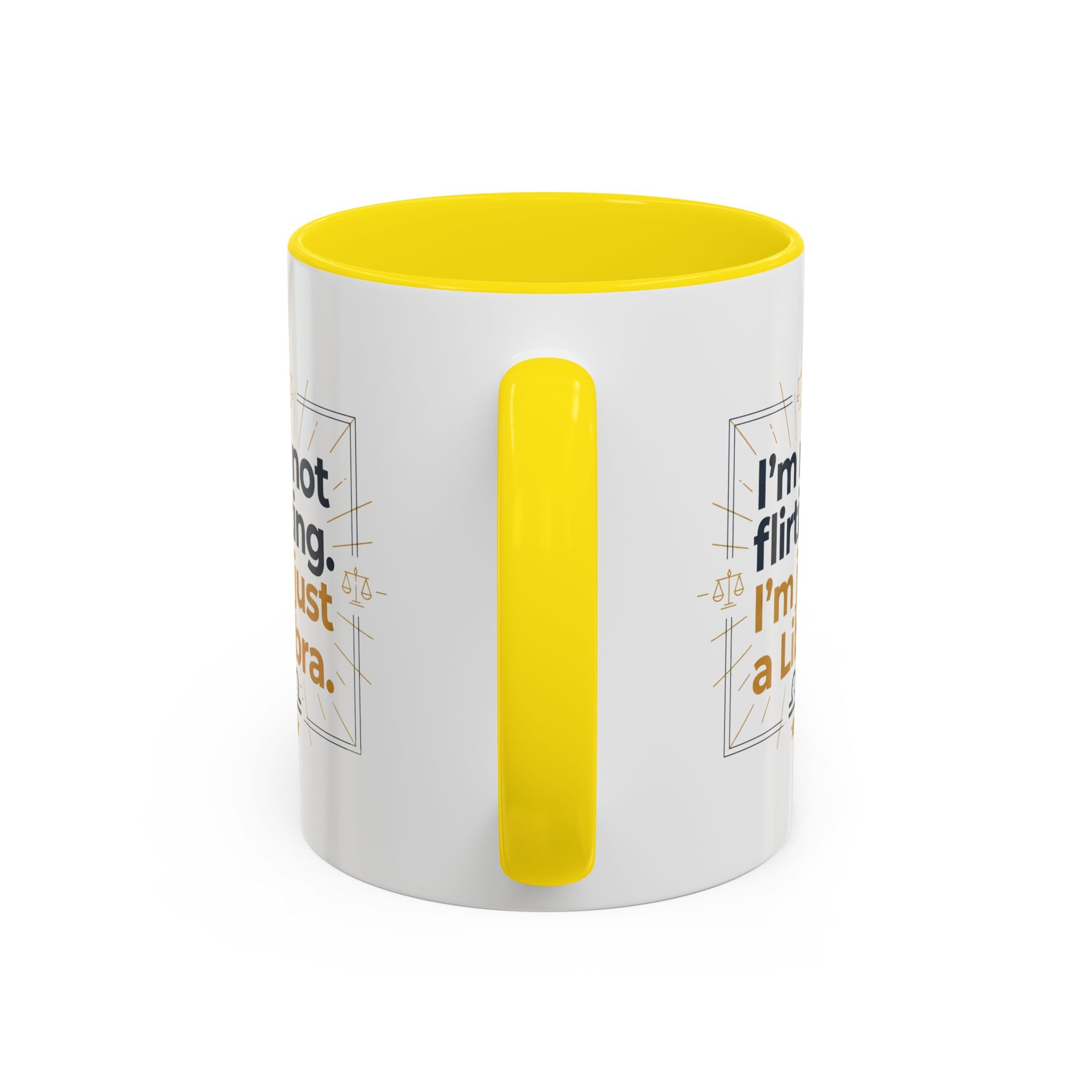 Libra Coffee Mug - "I'm Not Flirting, I'm Just a Libra" Accent Mug