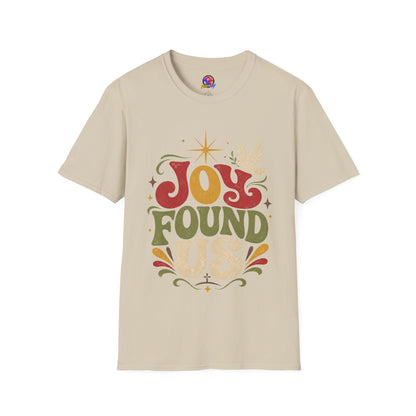 Joy Found Us T‑Shirt — Retro Christmas Holiday Graphic Tee