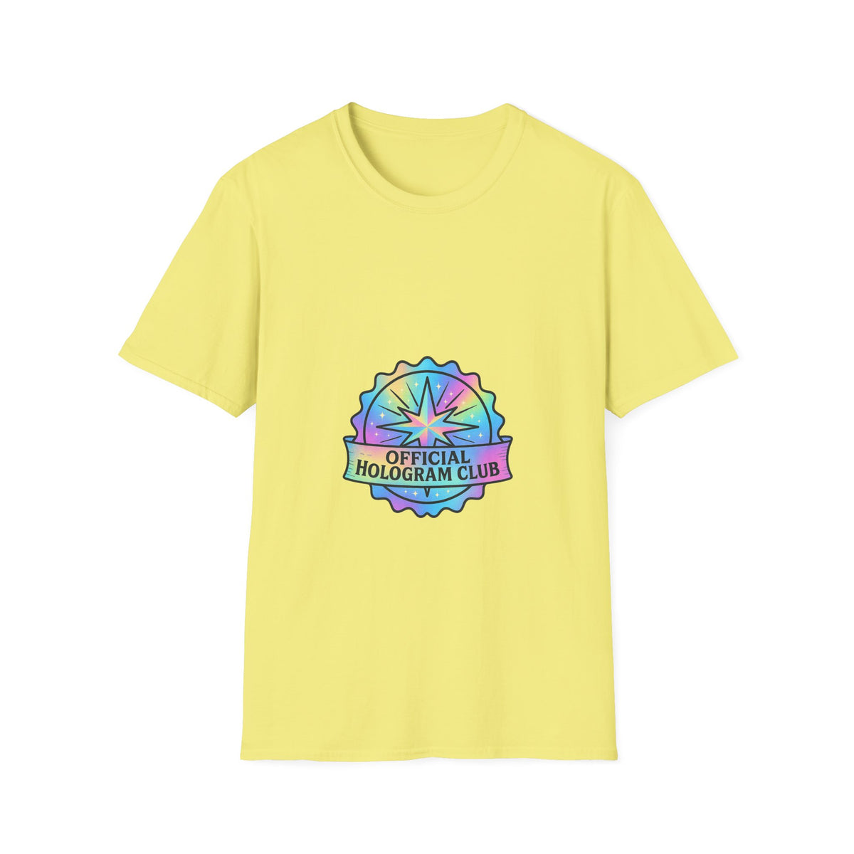 Official Hologram Club Rainbow Holographic T-Shirt - Trending Now - October 2026