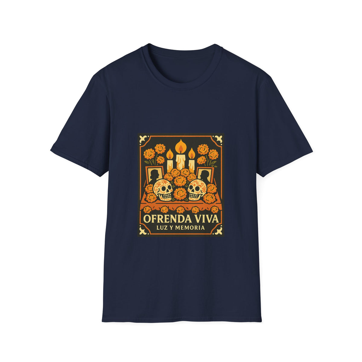 Day of the Dead T-Shirt — 'Ofrenda Viva' Calavera Altar Design - Trending Now - October 2026