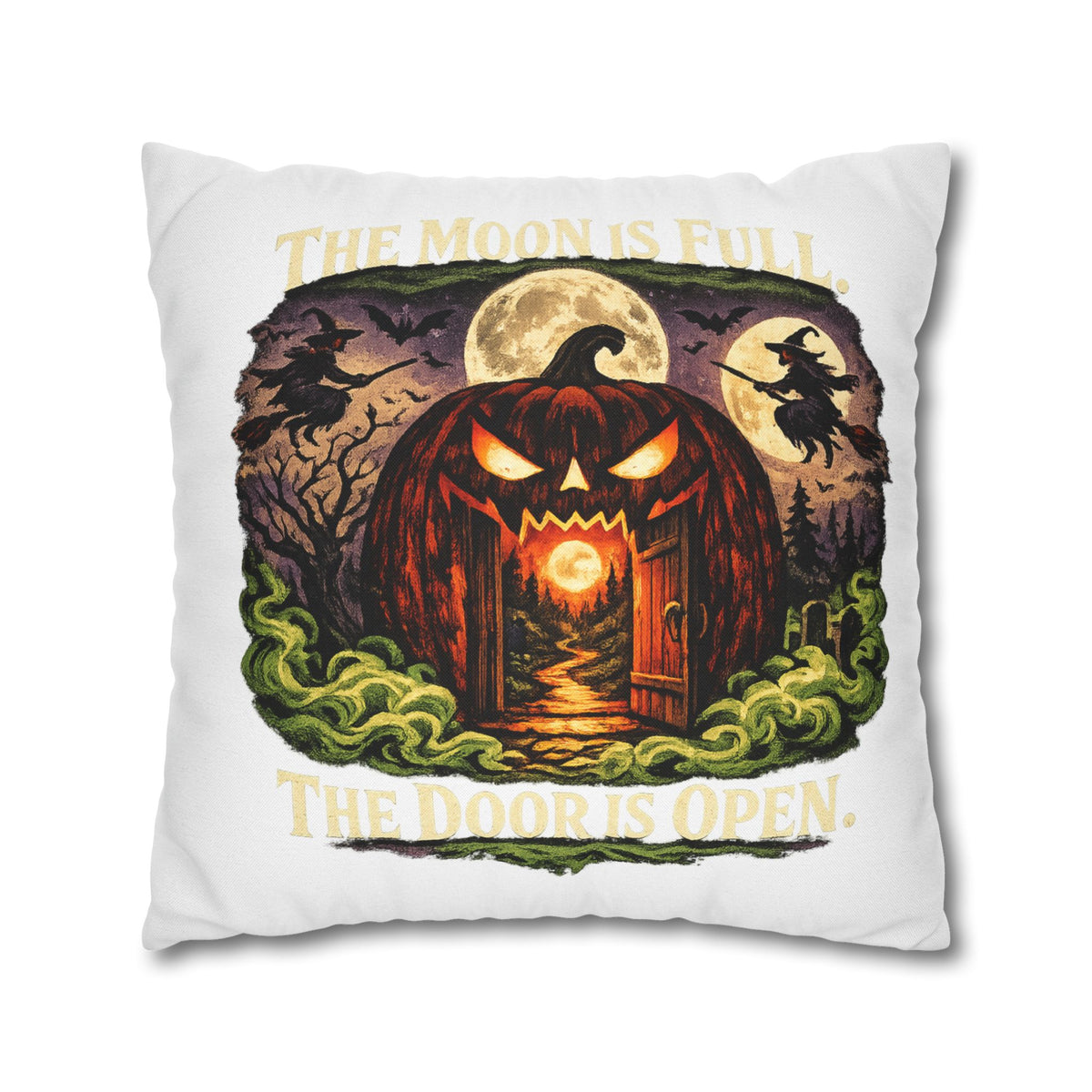 Halloween Pumpkin Door Decorative Pillowcase