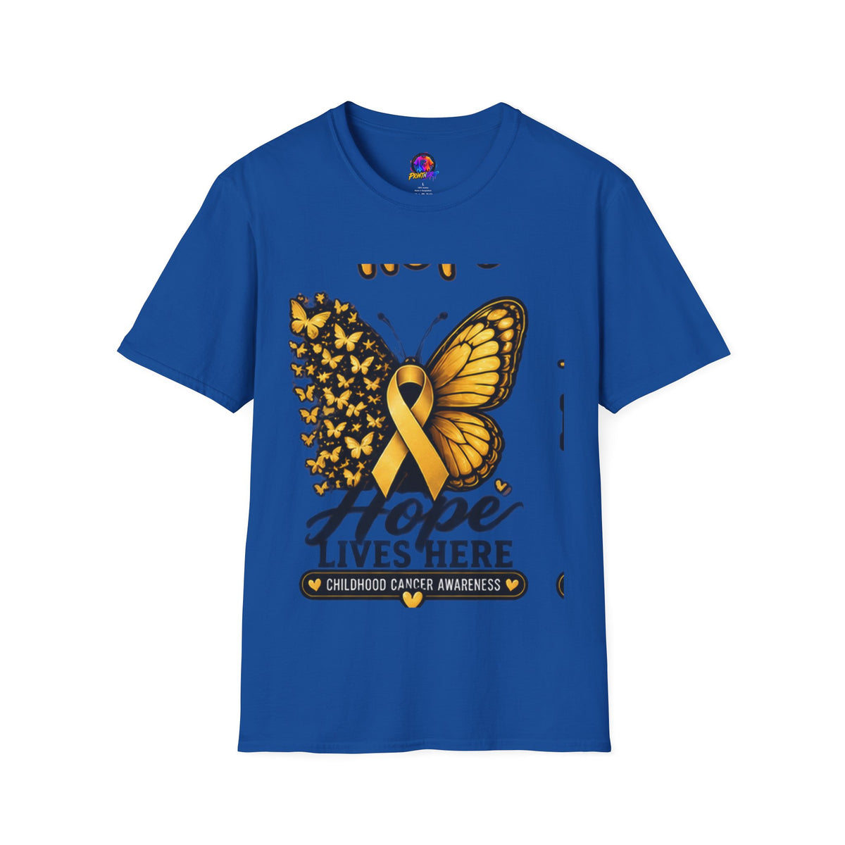 Hope Lives Here Childhood Cancer Awareness T-Shirt