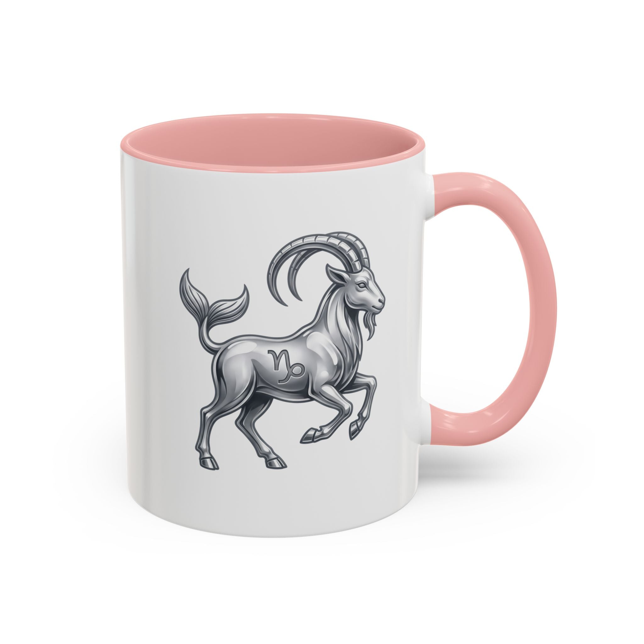 Capricorn Zodiac Accent Coffee Mug — Capricorn Goat Horoscope Gift