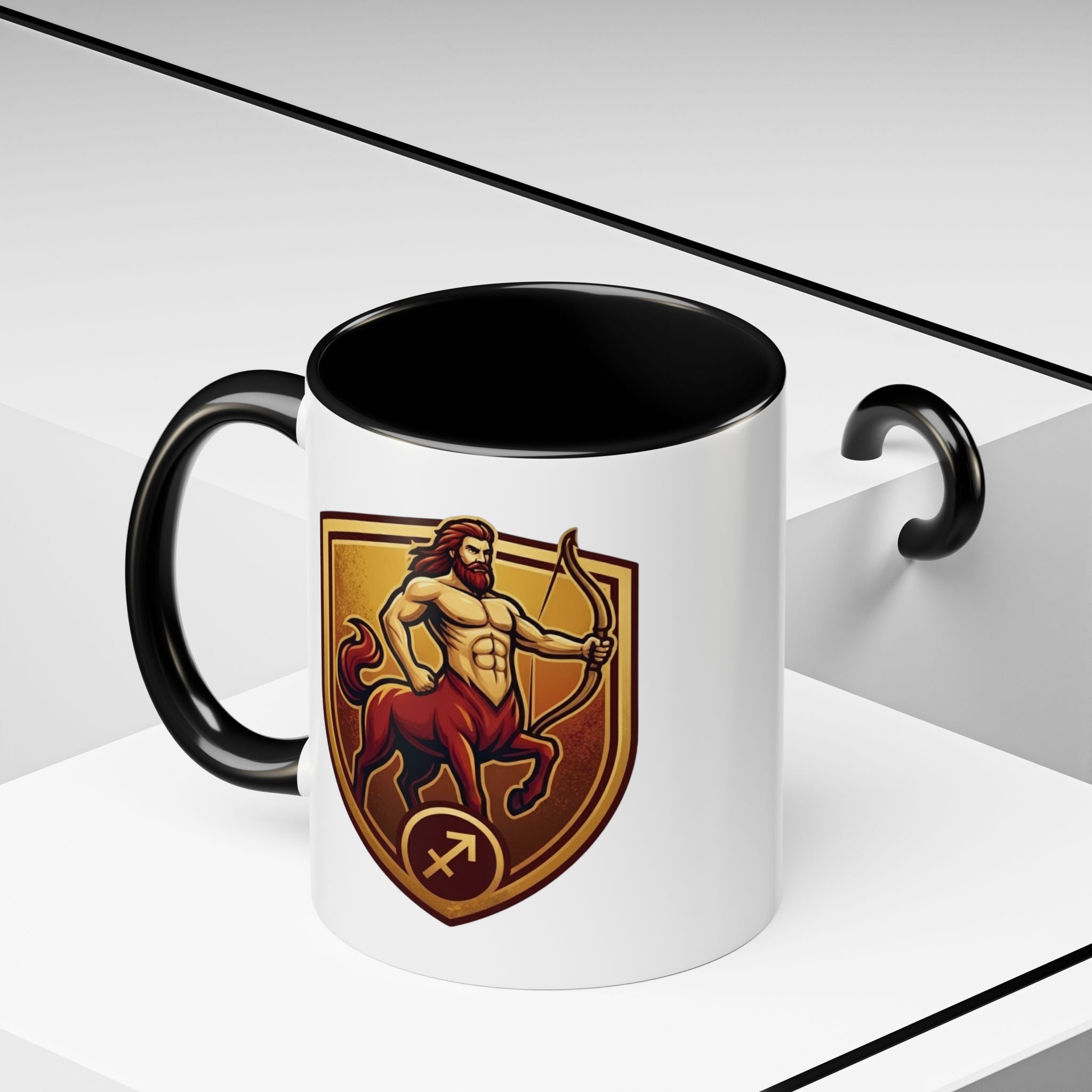 Sagittarius Centaur Coffee Mug — Zodiac Archer Accent Mug (11/15oz)