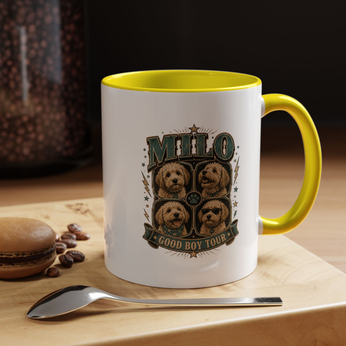 Milo Bailey Dog Dad Mom Milo 'Good Boy Tour' Accent Coffee Mug – Dog Lover