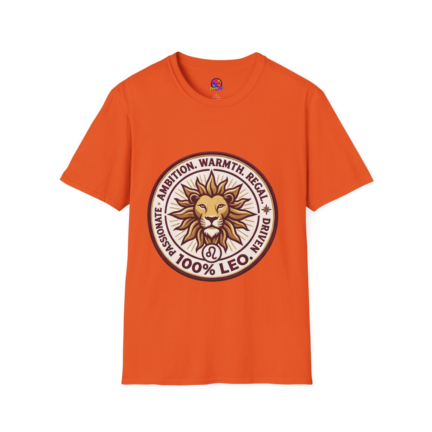 Leo Zodiac Lion T-Shirt — Ambition, Warmth & Regal Pride Graphic Tee