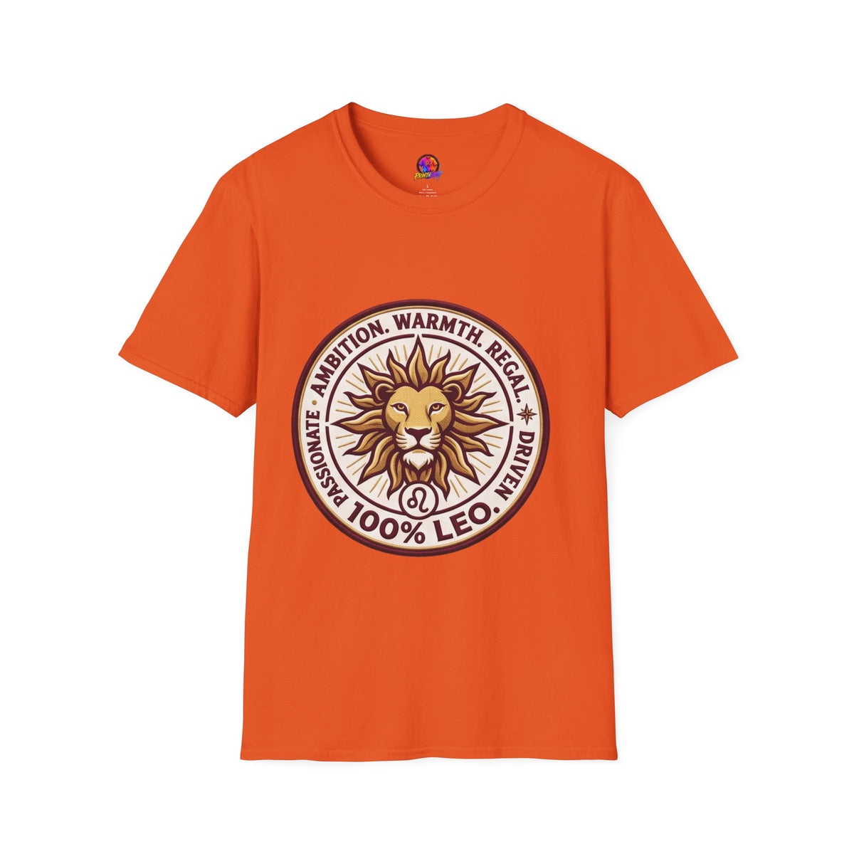 Leo Zodiac Lion T-Shirt — Ambition, Warmth & Regal Pride Graphic Tee