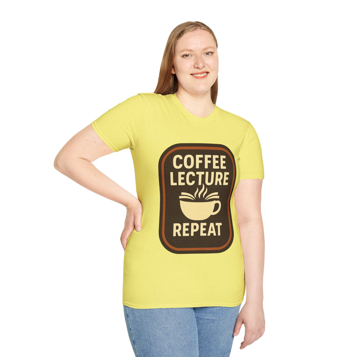 Coffee Lecture Repeat T‑Shirt — Funny Professor Coffee Tee for Teachers & Students - Trending Now - August 2026