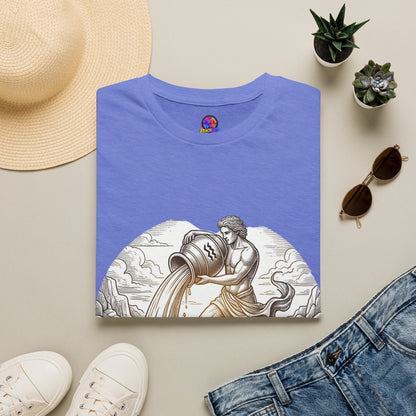 Aquarius Zodiac T-Shirt — Vintage Water Bearer Astrology Tee