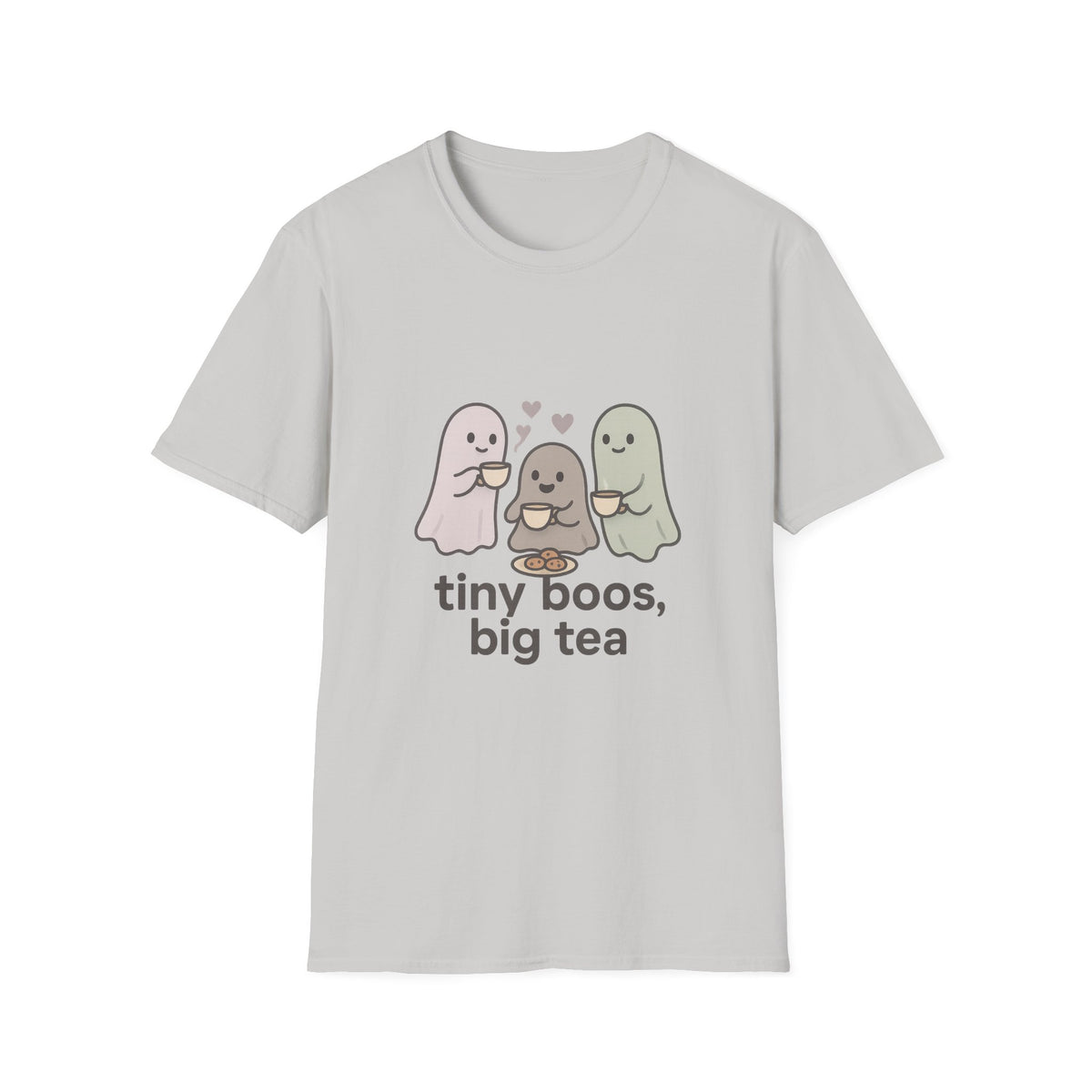 Cute Ghosts T-Shirt — “tiny boos, big tea” Cute Halloween Tee - Trending Now - August 2026