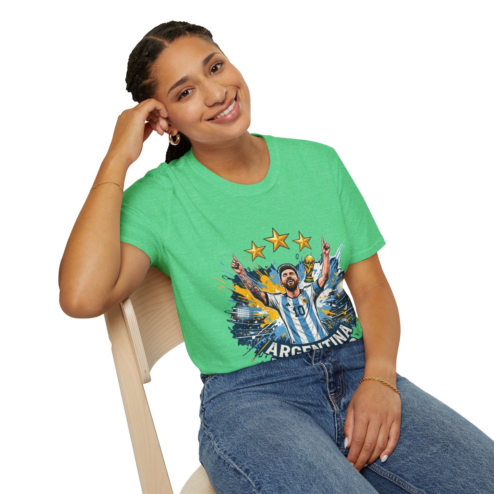 Argentina Messi Soccer T‑Shirt — World Cup Champion Fan Tee