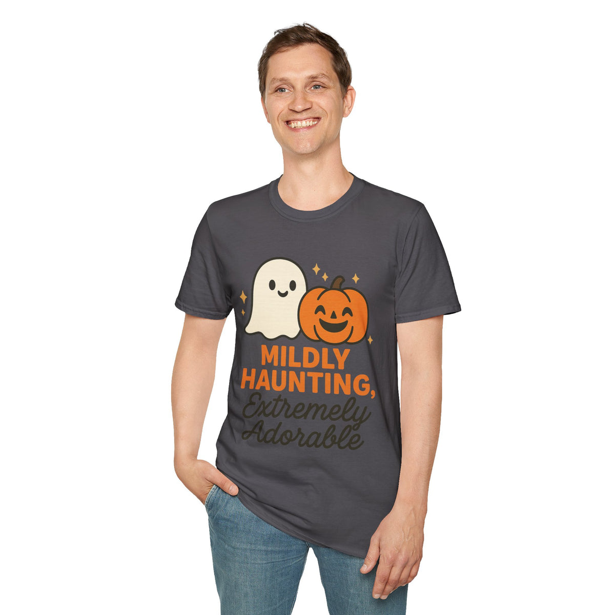 Mildly Haunting Extremely Adorable Ghost T-Shirt, Cute Halloween Pumpkin Tee - Trending Now - September 2026