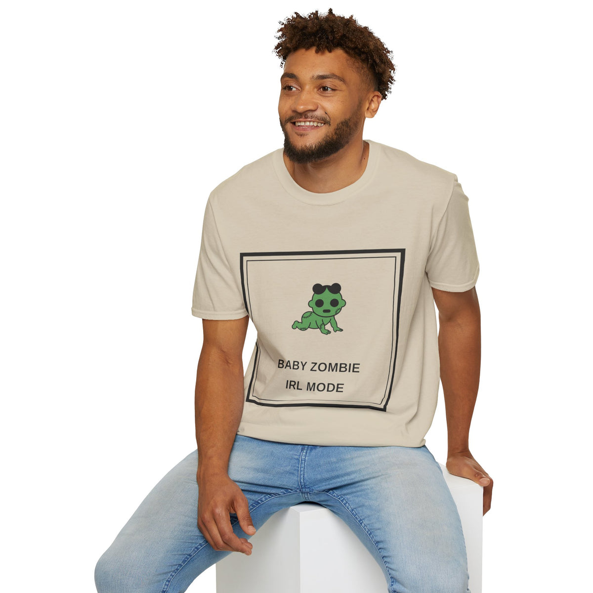 Baby Zombie T-Shirt — Cute Green Cartoon 'Baby Zombie IRL Mode' Graphic Tee - Trending Now - August 2026