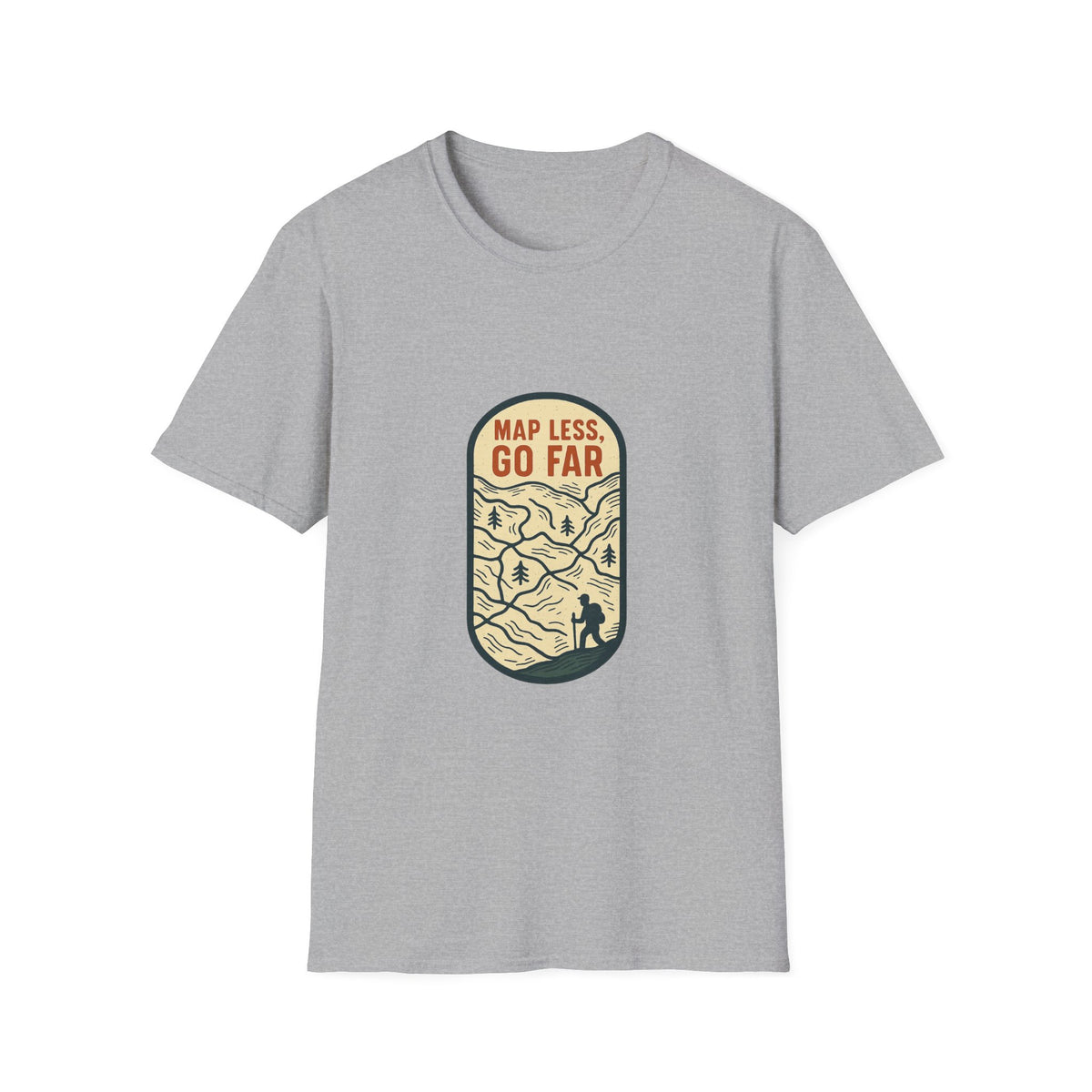 Map Less Go Far T‑Shirt — Vintage Adventure Travel Tee - Trending Now - August 2026