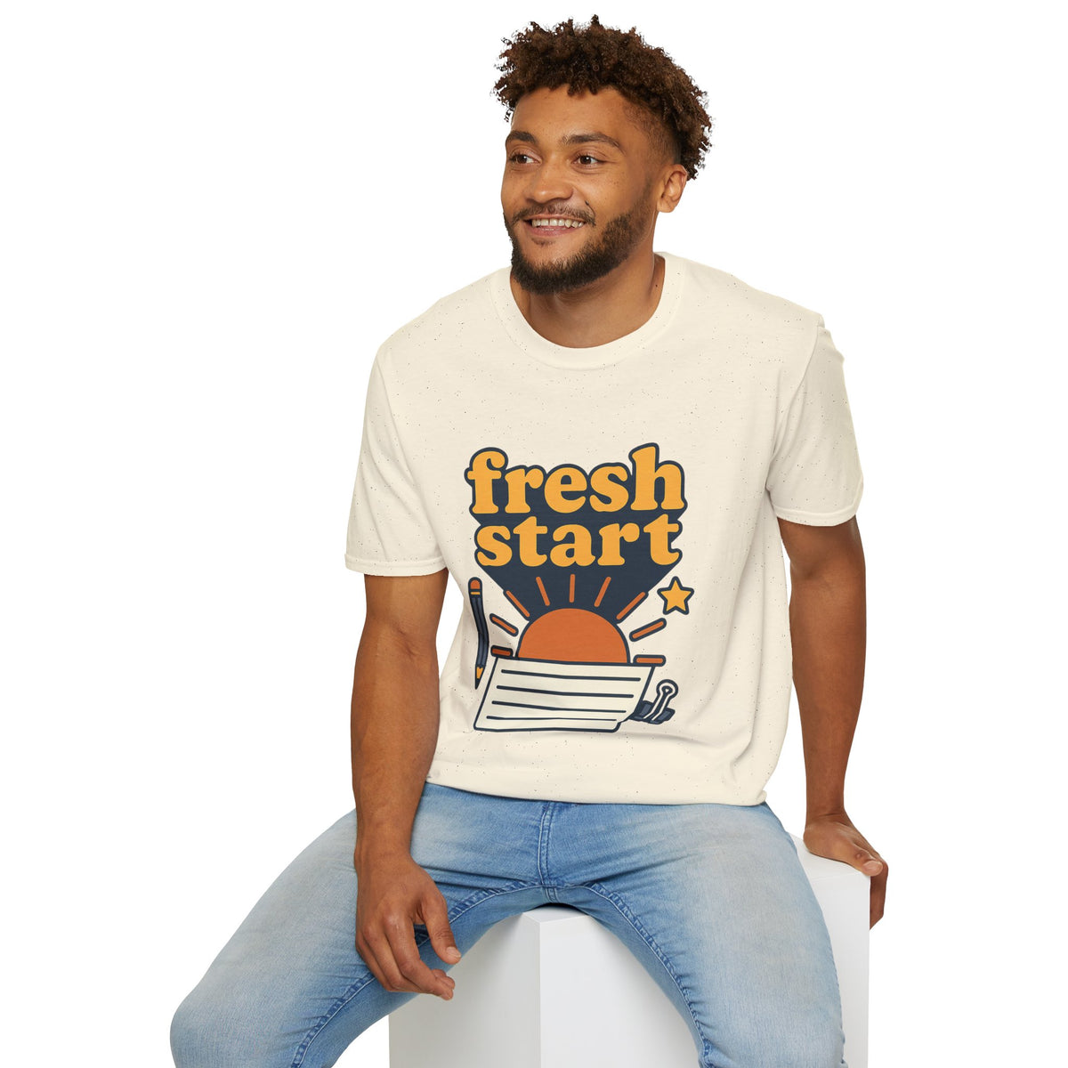 Fresh Start T-Shirt – Retro Sunrise Graphic  - Trending Now - August 2026