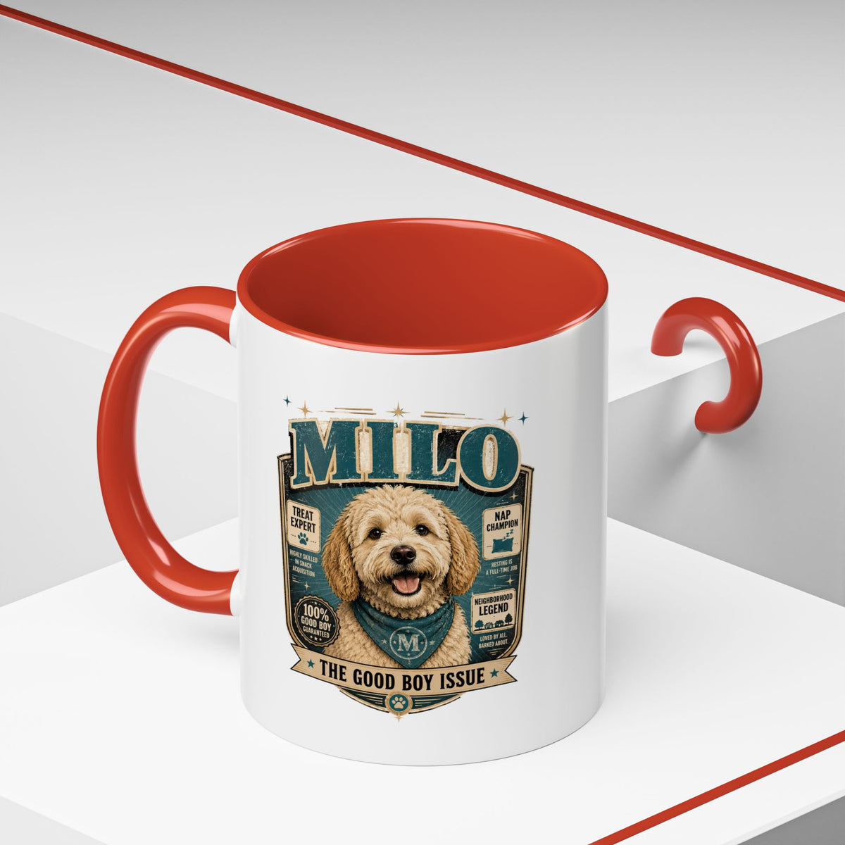 Milo Bailey Dog Dad Mom Accent Coffee Mug